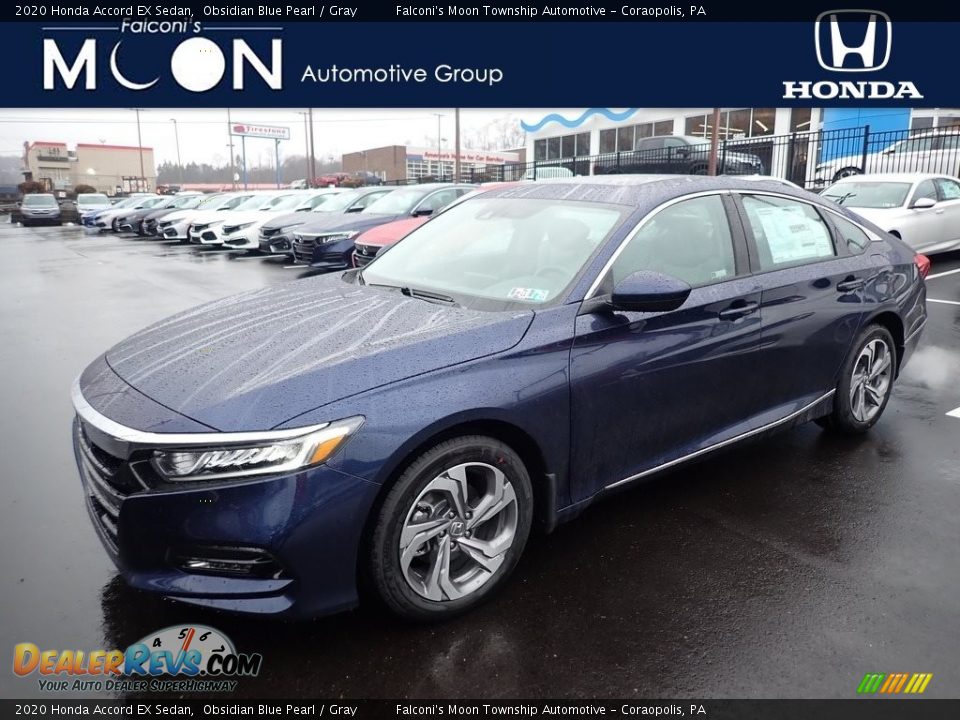 2020 Honda Accord EX Sedan Obsidian Blue Pearl / Gray Photo #1