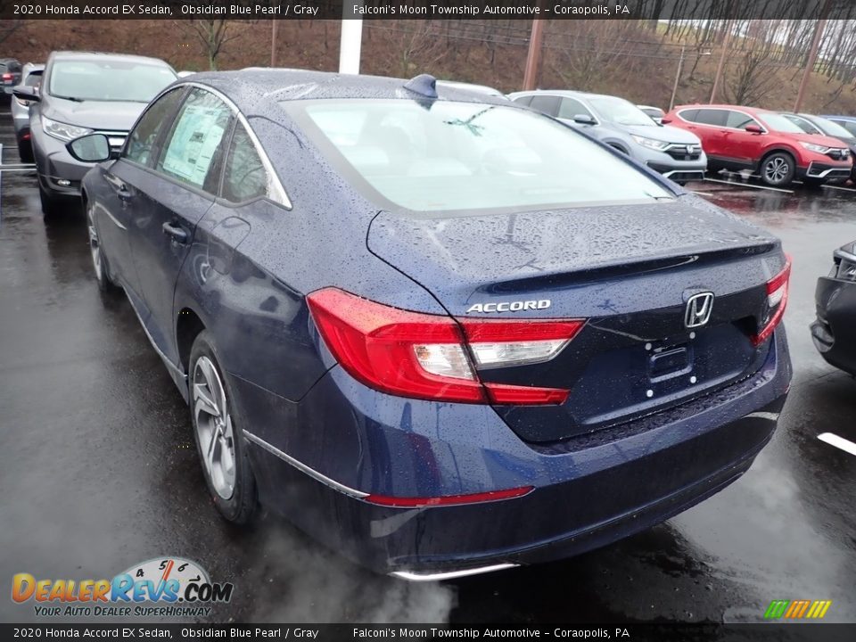 2020 Honda Accord EX Sedan Obsidian Blue Pearl / Gray Photo #2