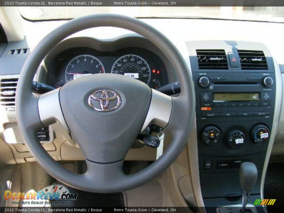 2010 Toyota Corolla LE Barcelona Red Metallic / Bisque Photo #14