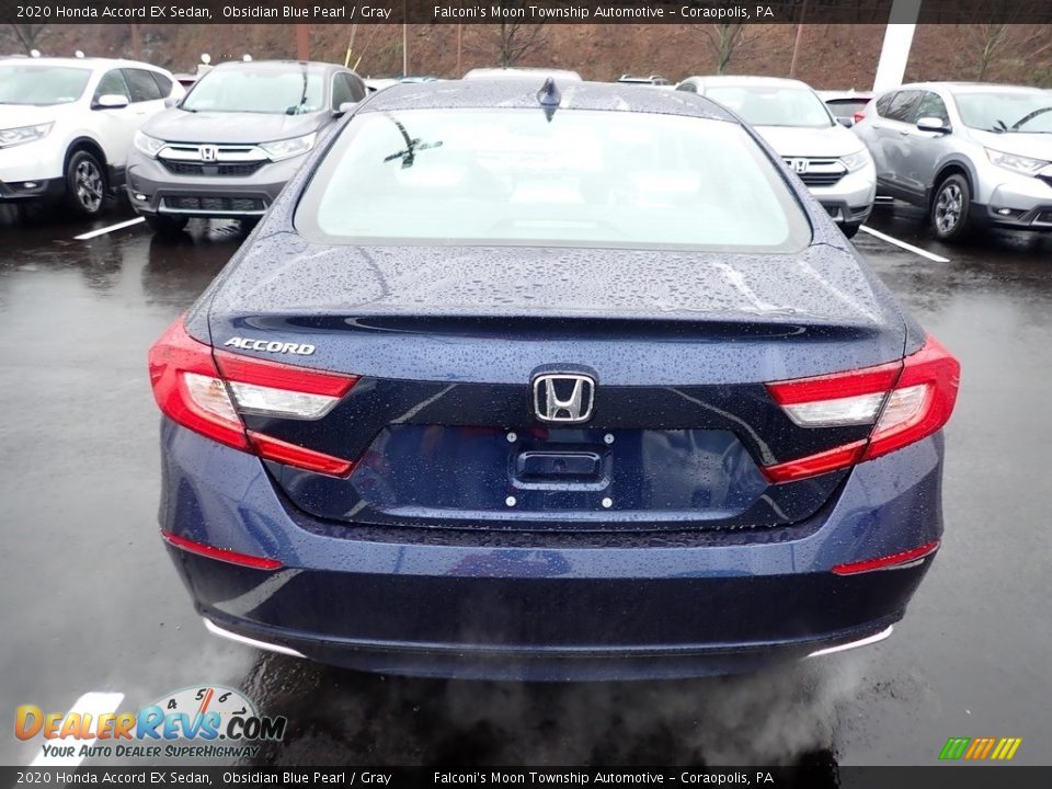 2020 Honda Accord EX Sedan Obsidian Blue Pearl / Gray Photo #3
