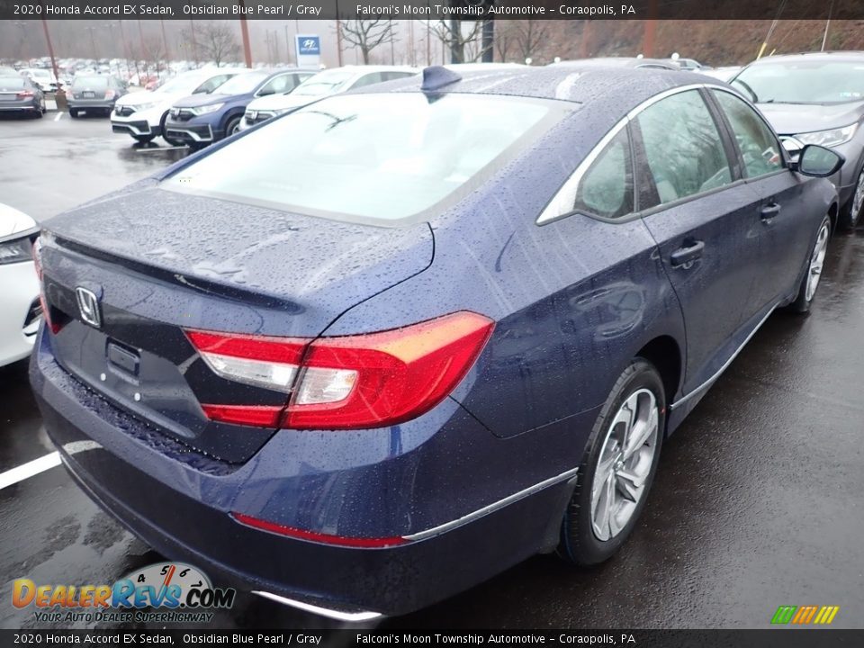 2020 Honda Accord EX Sedan Obsidian Blue Pearl / Gray Photo #4