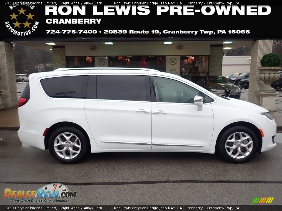 2020 Chrysler Pacifica Limited Bright White / Alloy/Black Photo #1