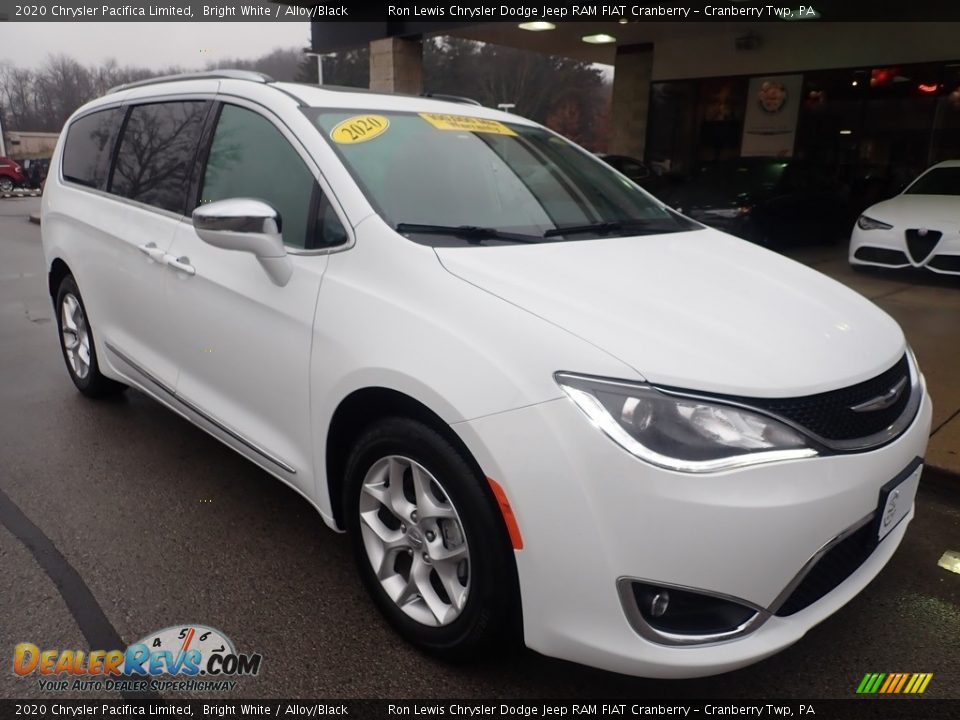 2020 Chrysler Pacifica Limited Bright White / Alloy/Black Photo #2
