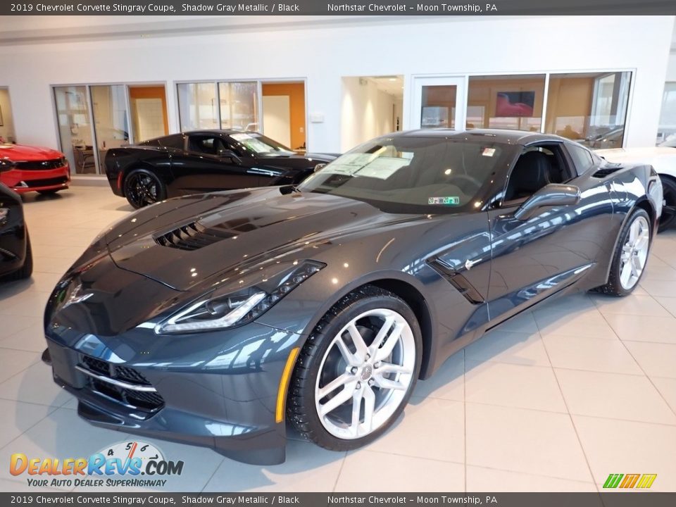 2019 Chevrolet Corvette Stingray Coupe Shadow Gray Metallic / Black Photo #1