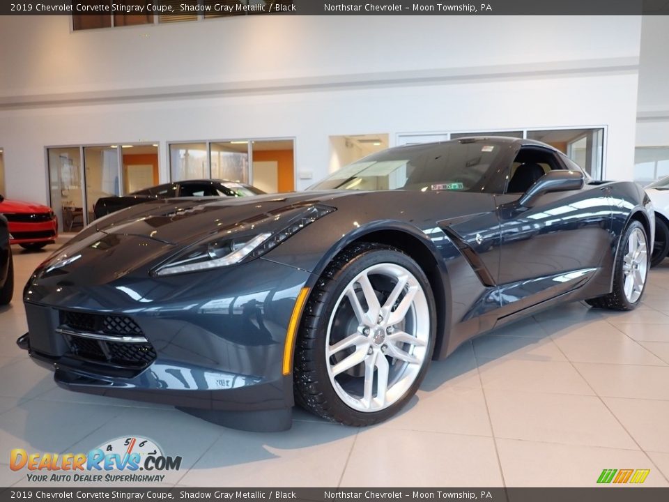 2019 Chevrolet Corvette Stingray Coupe Shadow Gray Metallic / Black Photo #2