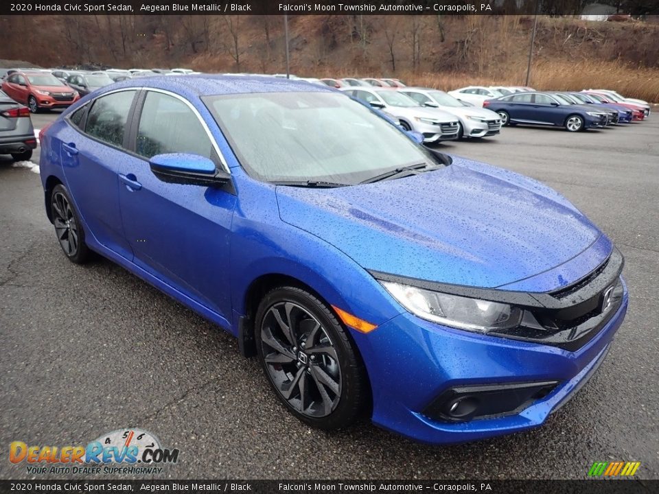 Front 3/4 View of 2020 Honda Civic Sport Sedan Photo #6