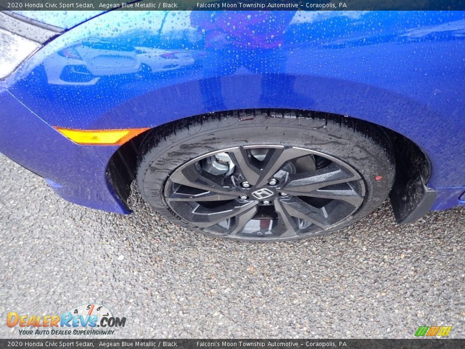2020 Honda Civic Sport Sedan Aegean Blue Metallic / Black Photo #8