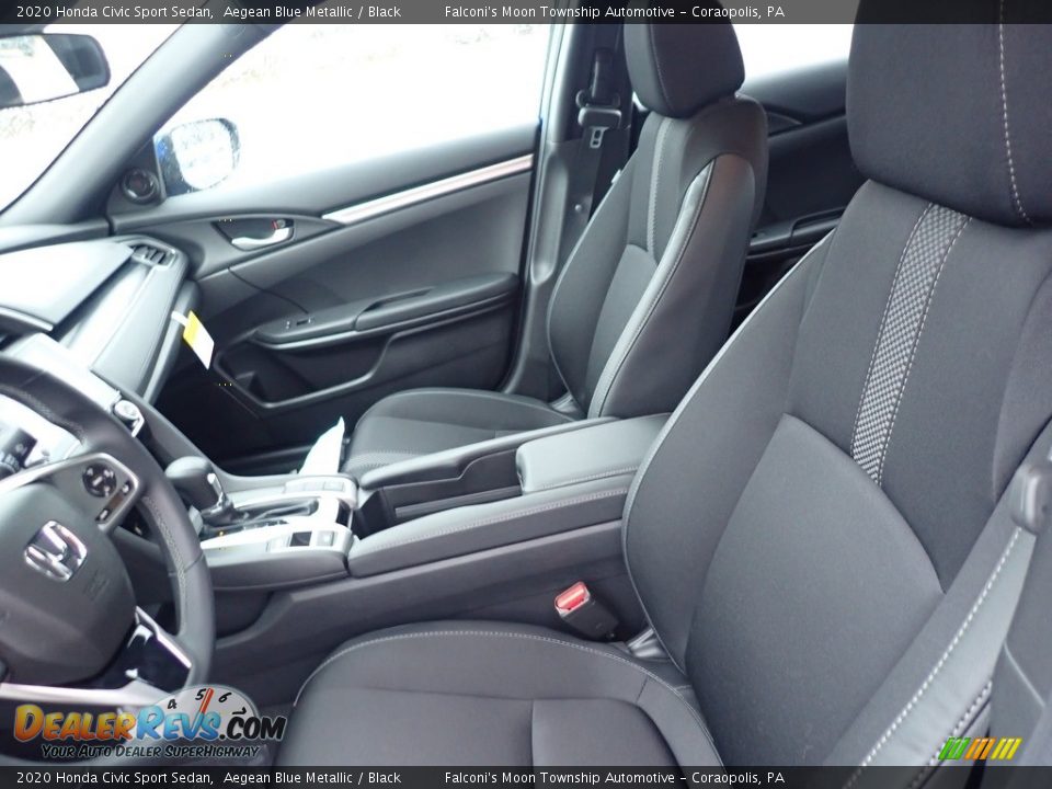2020 Honda Civic Sport Sedan Aegean Blue Metallic / Black Photo #9