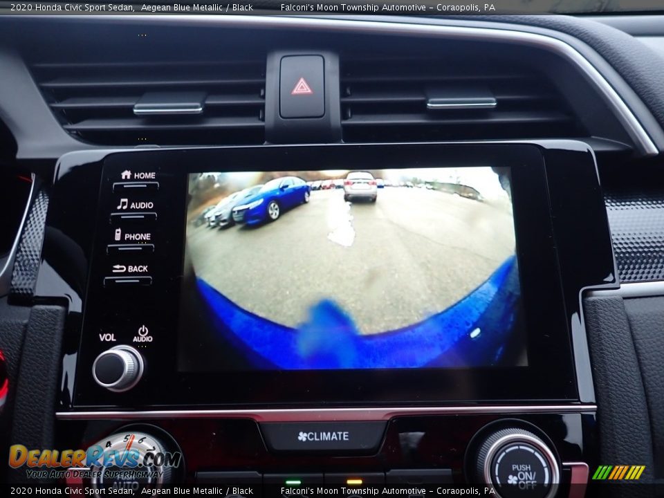 2020 Honda Civic Sport Sedan Aegean Blue Metallic / Black Photo #15