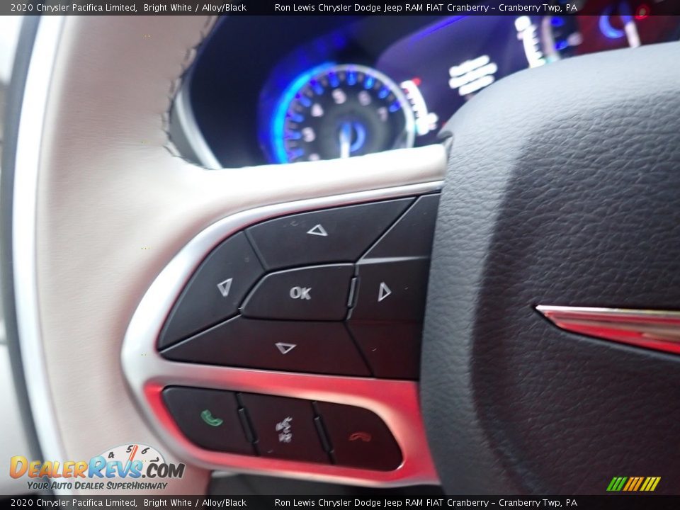 2020 Chrysler Pacifica Limited Bright White / Alloy/Black Photo #22