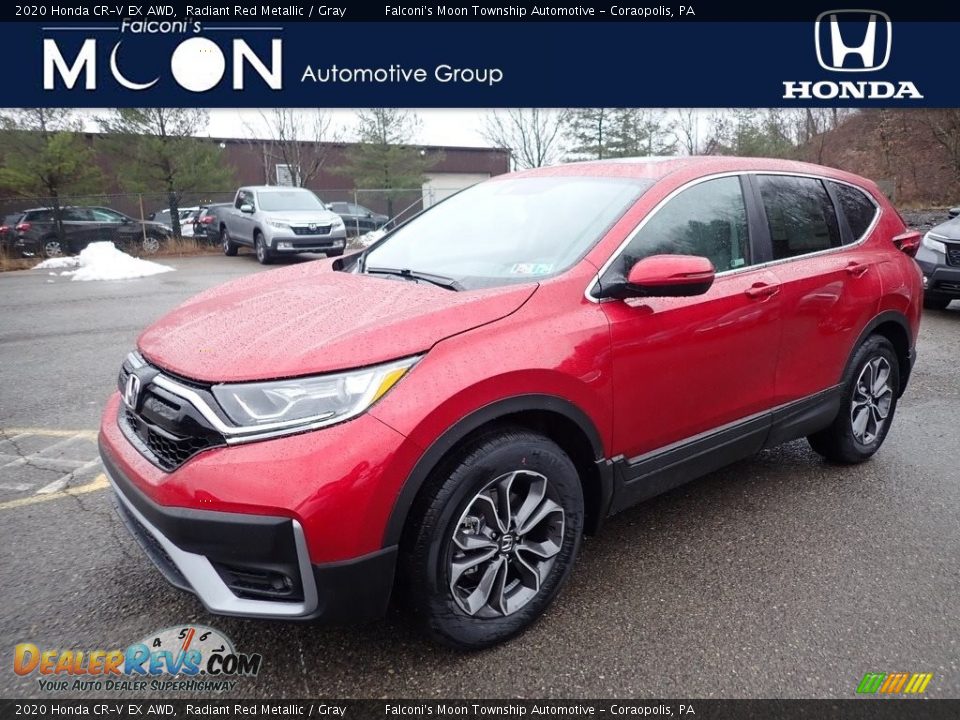 2020 Honda CR-V EX AWD Radiant Red Metallic / Gray Photo #1
