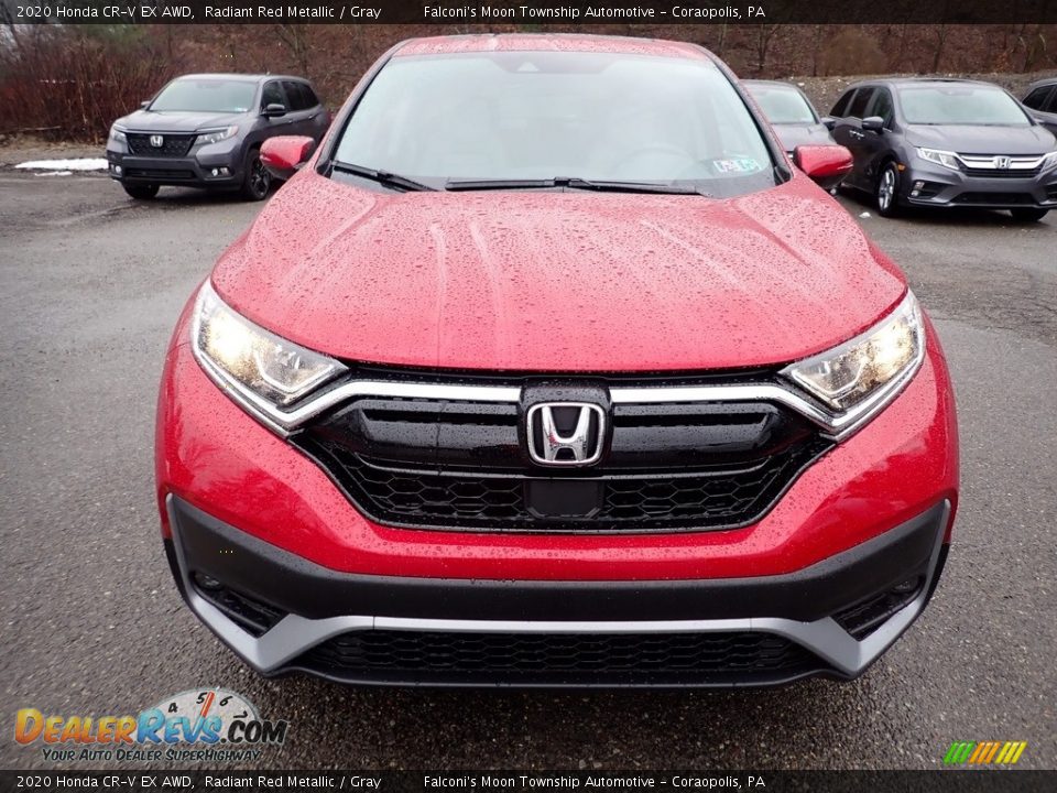 2020 Honda CR-V EX AWD Radiant Red Metallic / Gray Photo #6