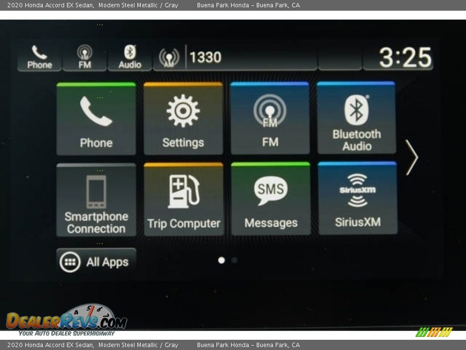 2020 Honda Accord EX Sedan Modern Steel Metallic / Gray Photo #25