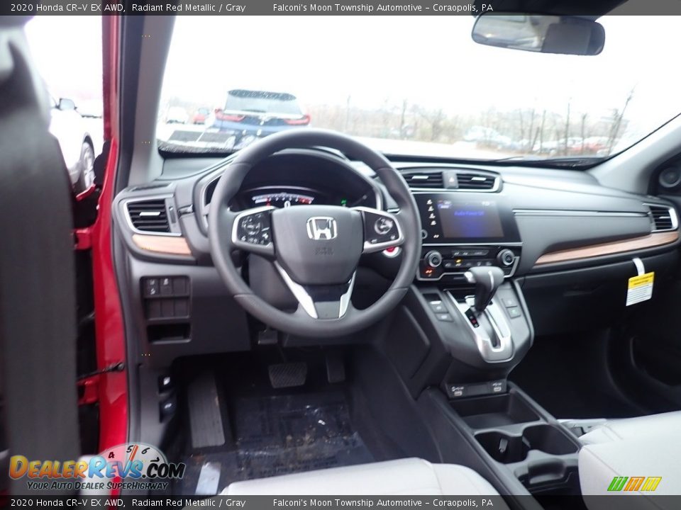 2020 Honda CR-V EX AWD Radiant Red Metallic / Gray Photo #10