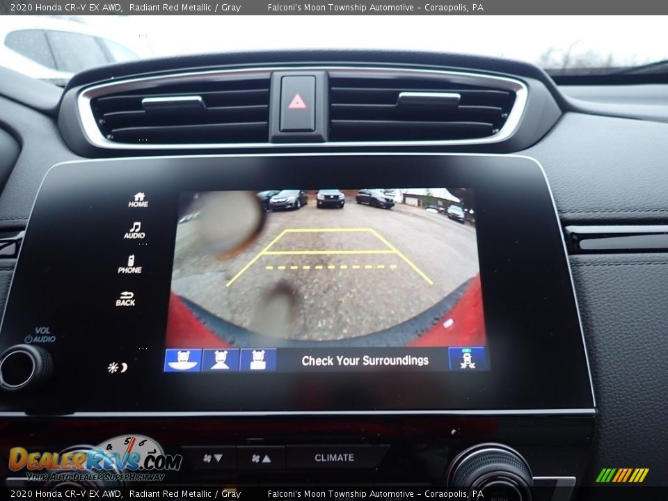 2020 Honda CR-V EX AWD Radiant Red Metallic / Gray Photo #15