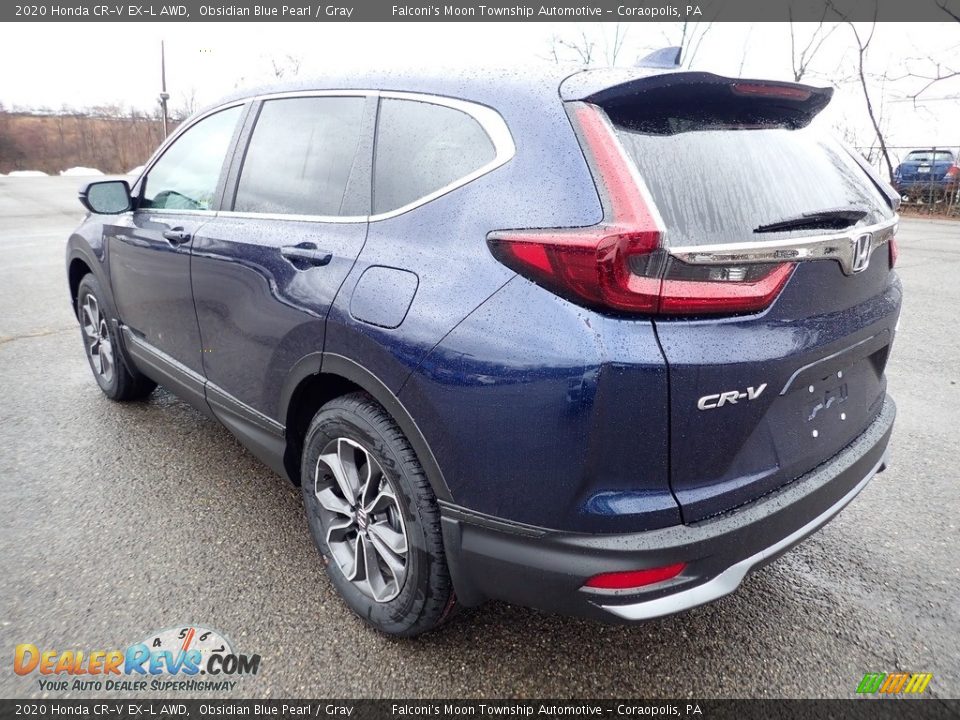 2020 Honda CR-V EX-L AWD Obsidian Blue Pearl / Gray Photo #2