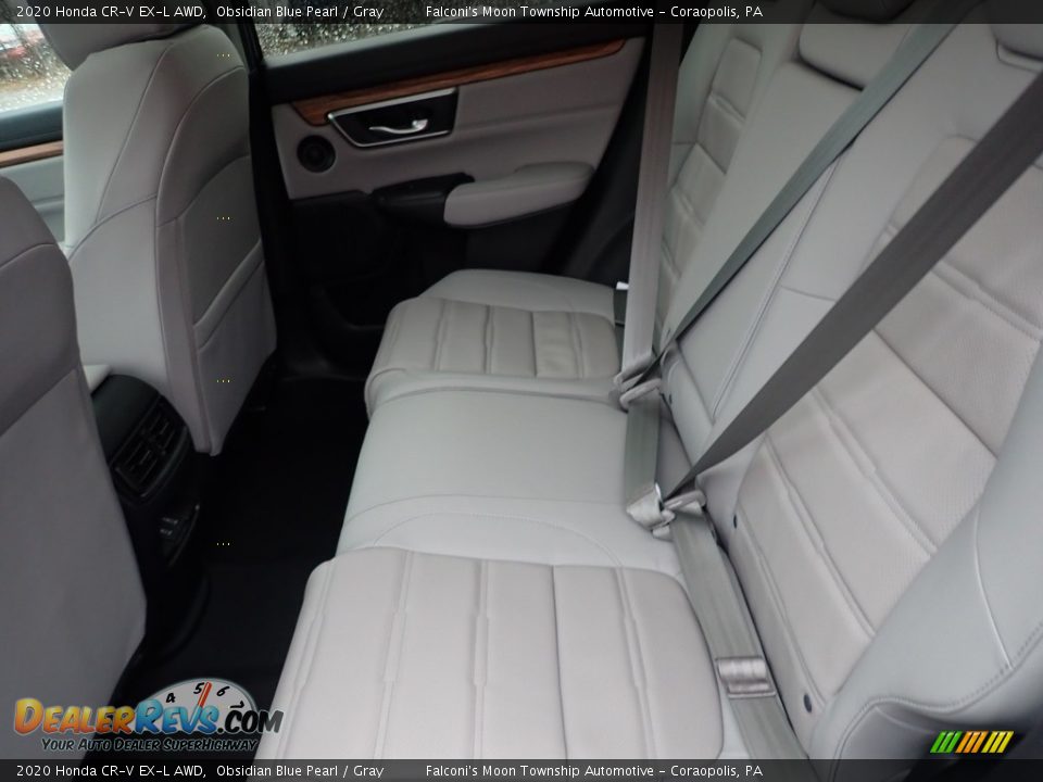 2020 Honda CR-V EX-L AWD Obsidian Blue Pearl / Gray Photo #9