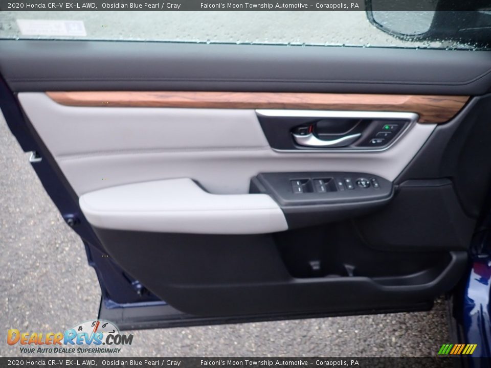2020 Honda CR-V EX-L AWD Obsidian Blue Pearl / Gray Photo #11