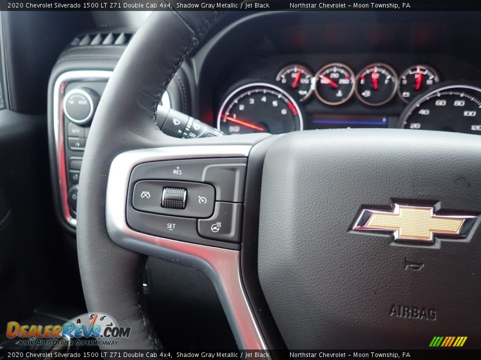 2020 Chevrolet Silverado 1500 LT Z71 Double Cab 4x4 Shadow Gray Metallic / Jet Black Photo #20