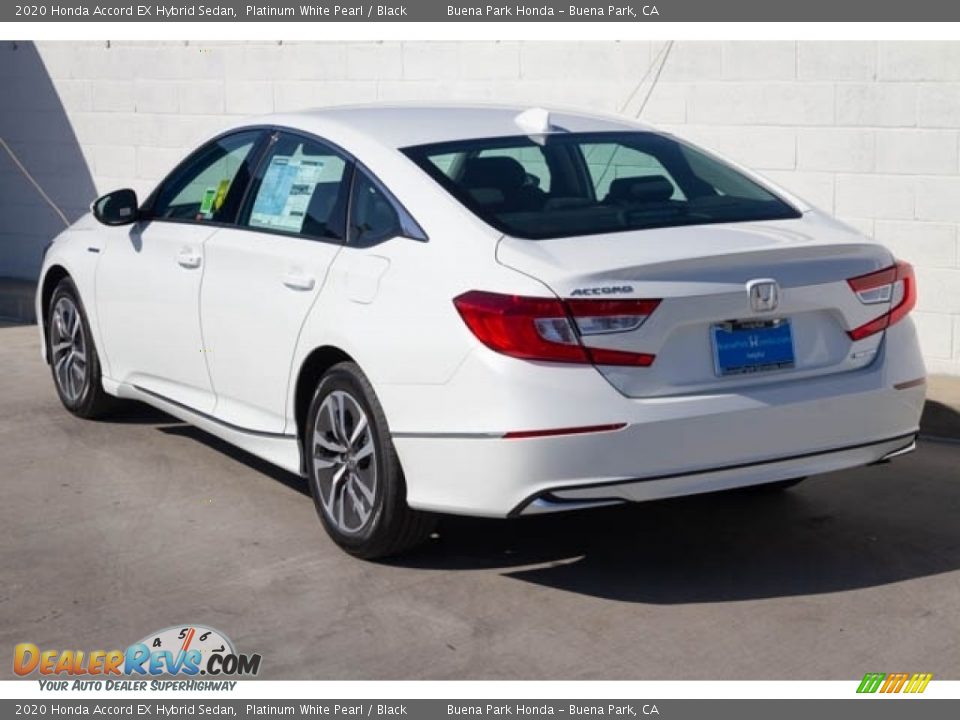 2020 Honda Accord EX Hybrid Sedan Platinum White Pearl / Black Photo #2