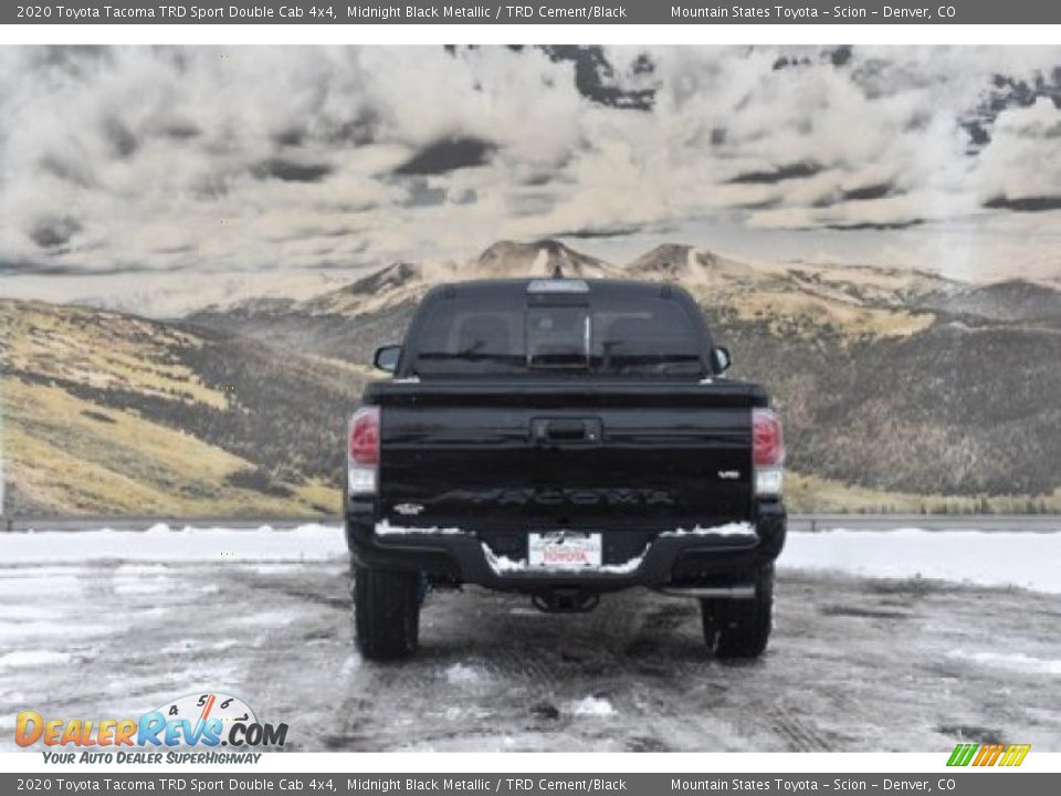 2020 Toyota Tacoma TRD Sport Double Cab 4x4 Midnight Black Metallic / TRD Cement/Black Photo #4