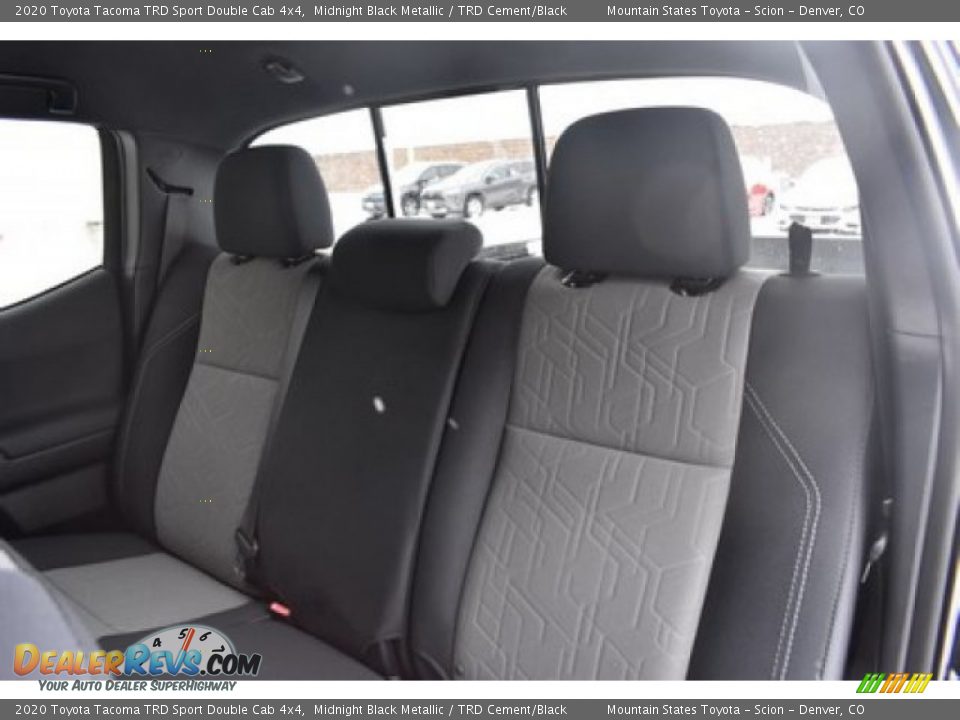 2020 Toyota Tacoma TRD Sport Double Cab 4x4 Midnight Black Metallic / TRD Cement/Black Photo #9