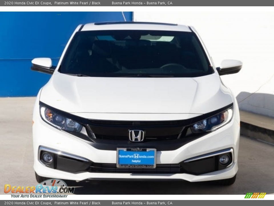2020 Honda Civic EX Coupe Platinum White Pearl / Black Photo #3