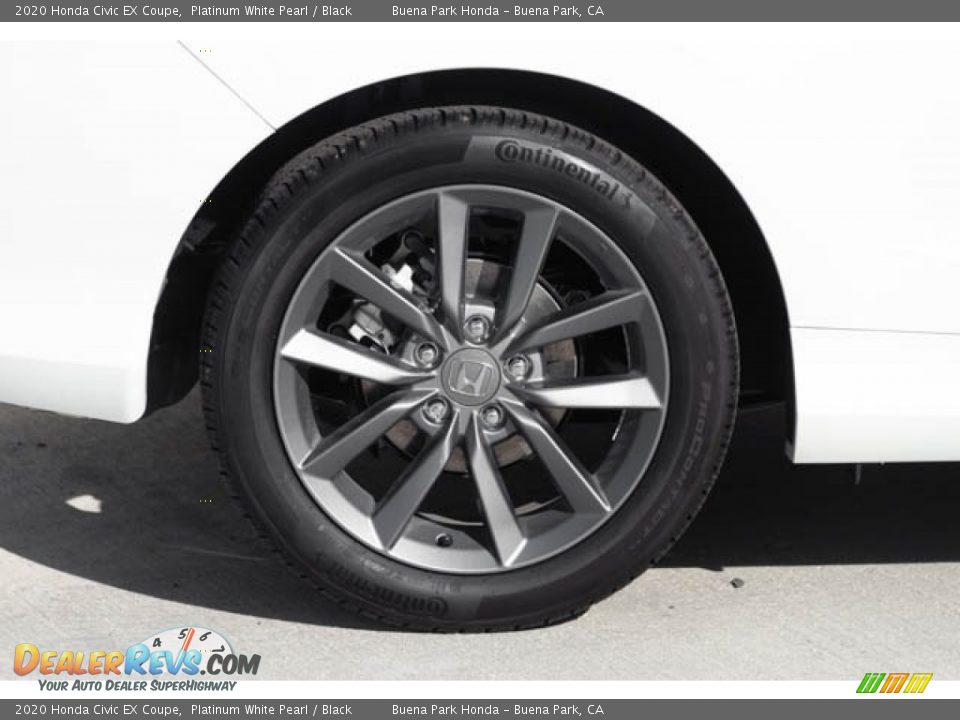 2020 Honda Civic EX Coupe Platinum White Pearl / Black Photo #11