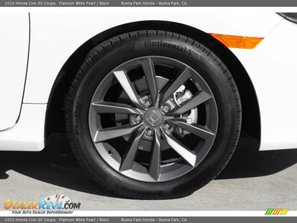 2020 Honda Civic EX Coupe Platinum White Pearl / Black Photo #12