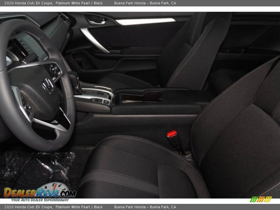 2020 Honda Civic EX Coupe Platinum White Pearl / Black Photo #17