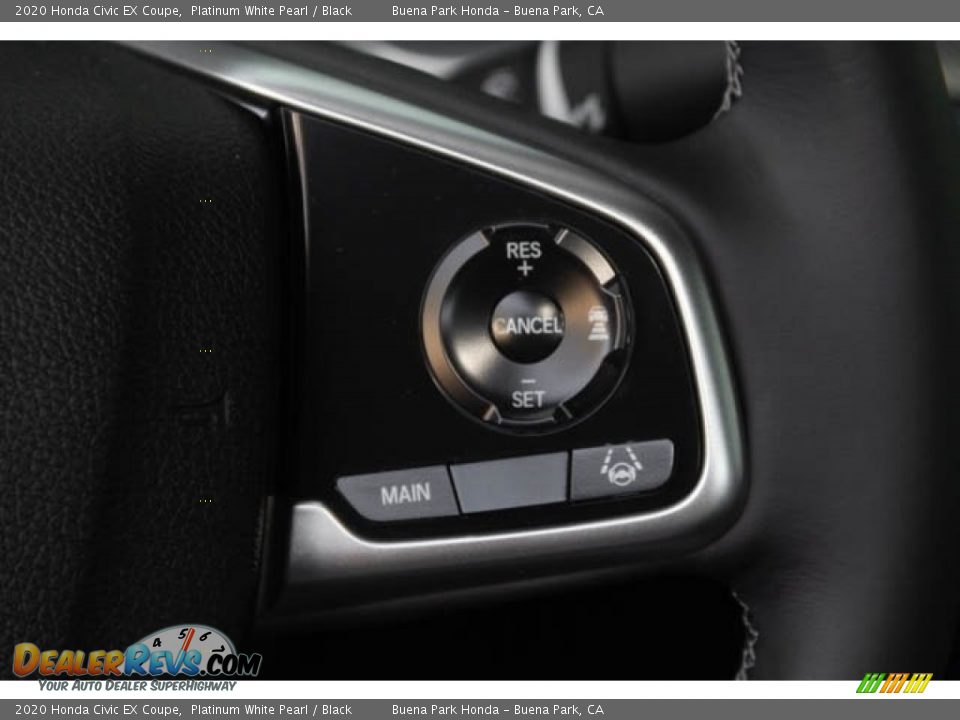 2020 Honda Civic EX Coupe Platinum White Pearl / Black Photo #23