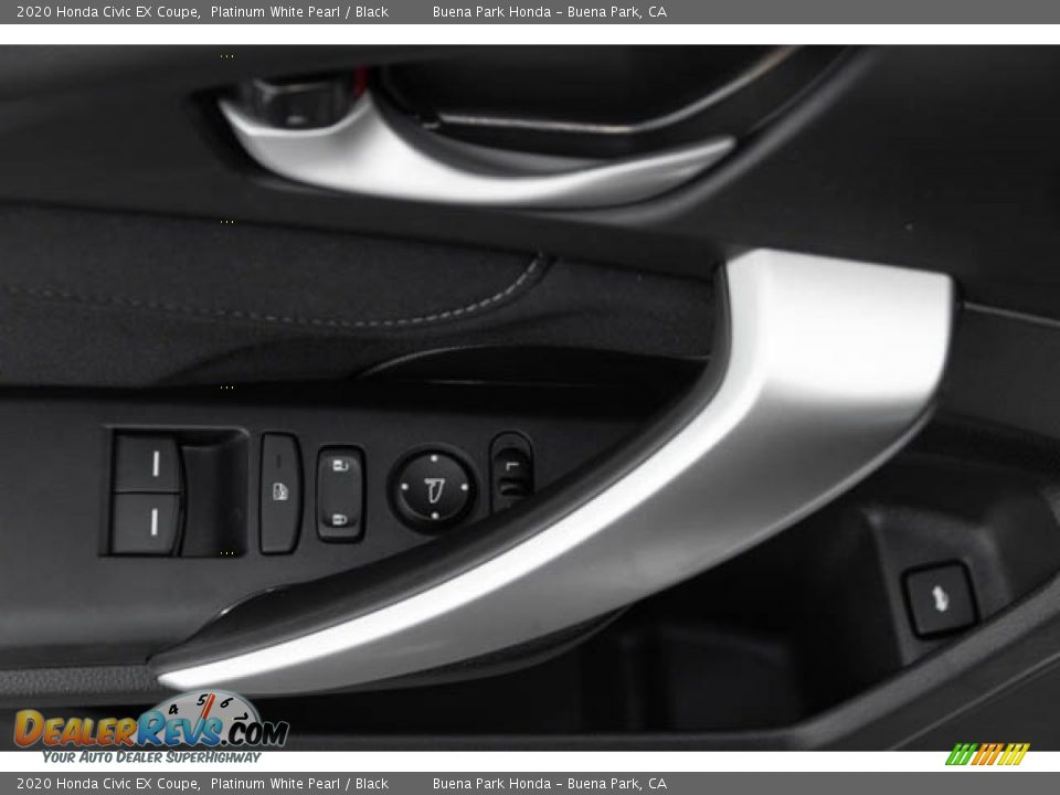 2020 Honda Civic EX Coupe Platinum White Pearl / Black Photo #34