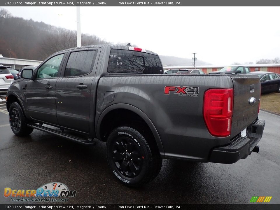 2020 Ford Ranger Lariat SuperCrew 4x4 Magnetic / Ebony Photo #4