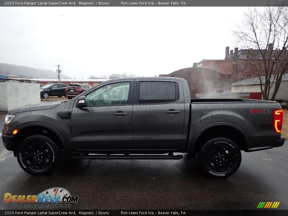 2020 Ford Ranger Lariat SuperCrew 4x4 Magnetic / Ebony Photo #5