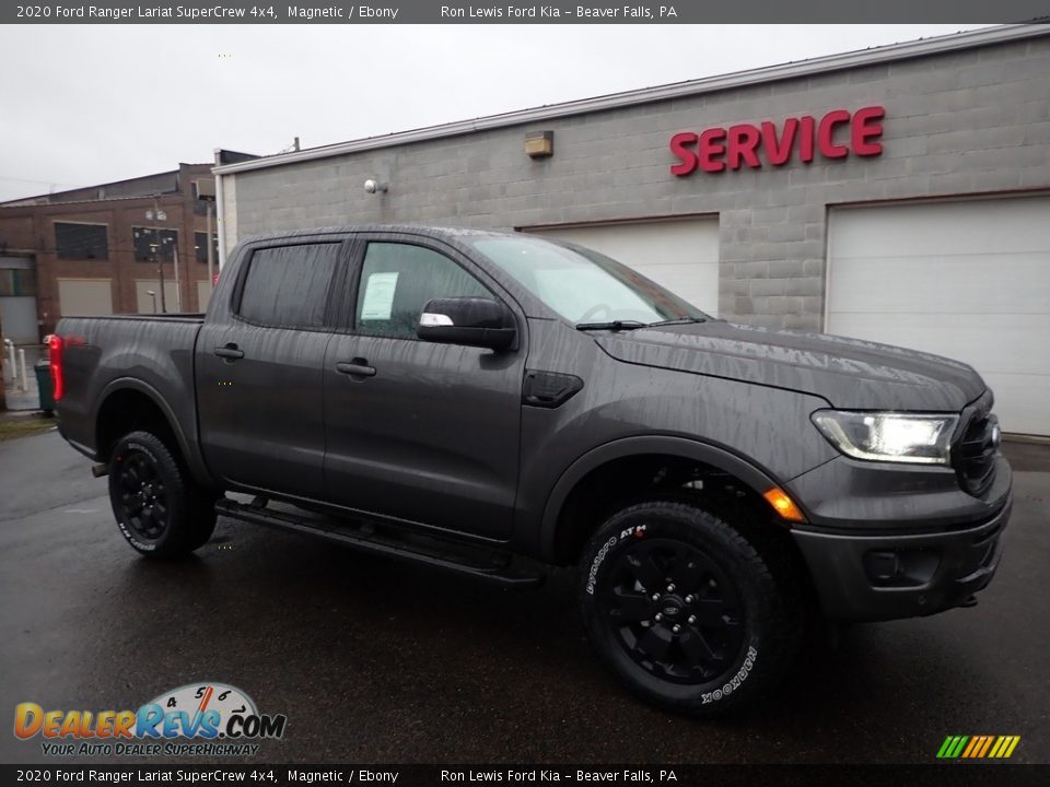 2020 Ford Ranger Lariat SuperCrew 4x4 Magnetic / Ebony Photo #8