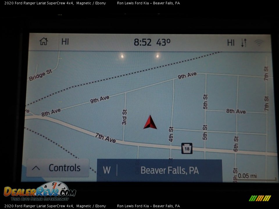 2020 Ford Ranger Lariat SuperCrew 4x4 Magnetic / Ebony Photo #17
