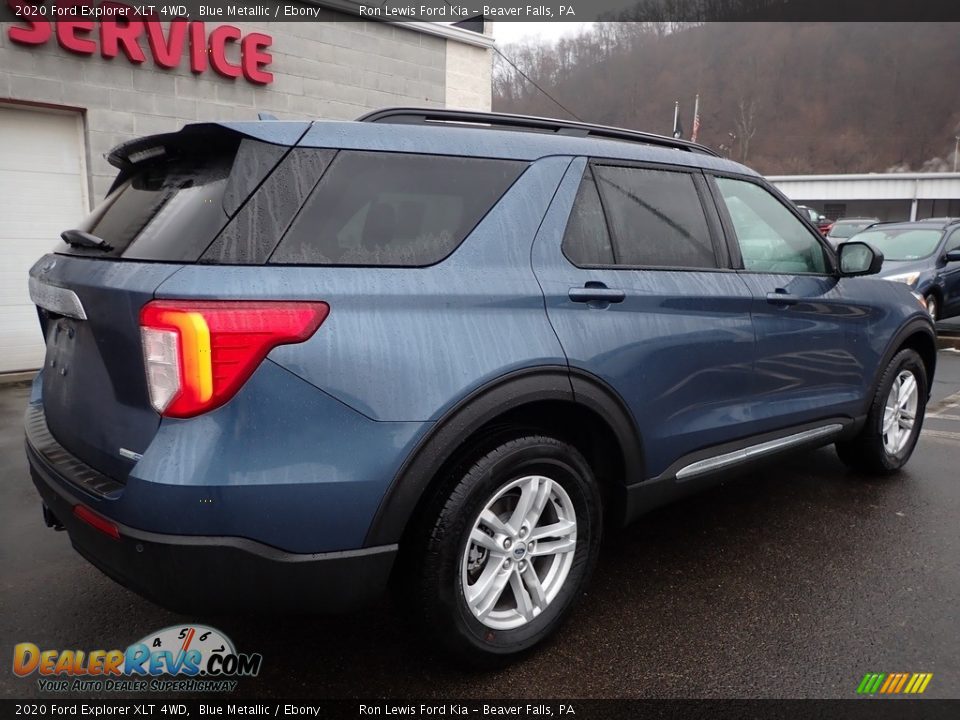 2020 Ford Explorer XLT 4WD Blue Metallic / Ebony Photo #2