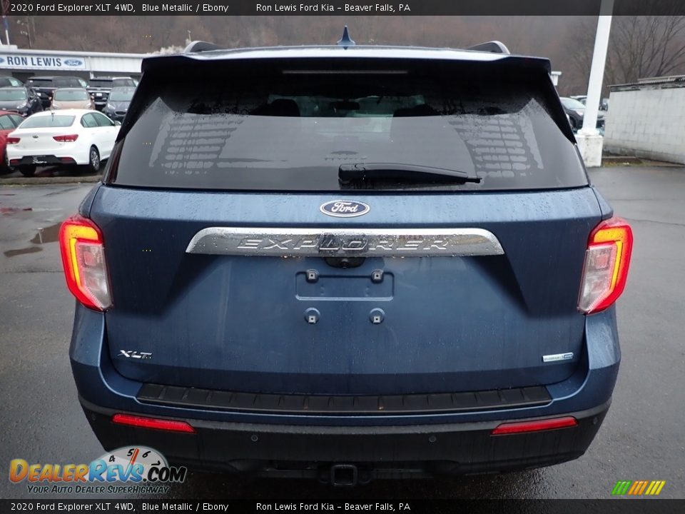 2020 Ford Explorer XLT 4WD Blue Metallic / Ebony Photo #3