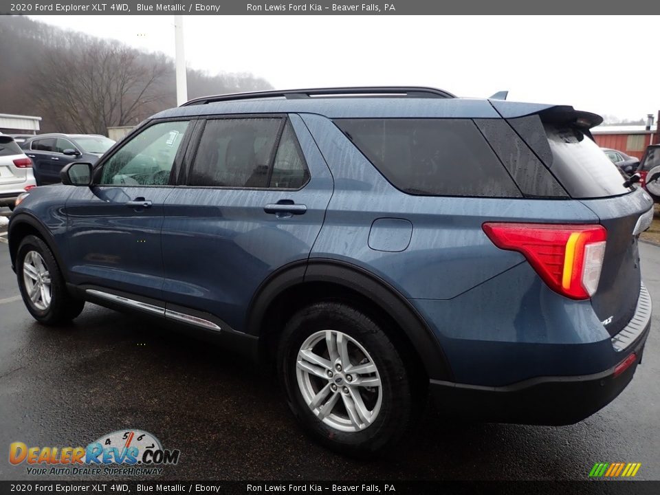 2020 Ford Explorer XLT 4WD Blue Metallic / Ebony Photo #6