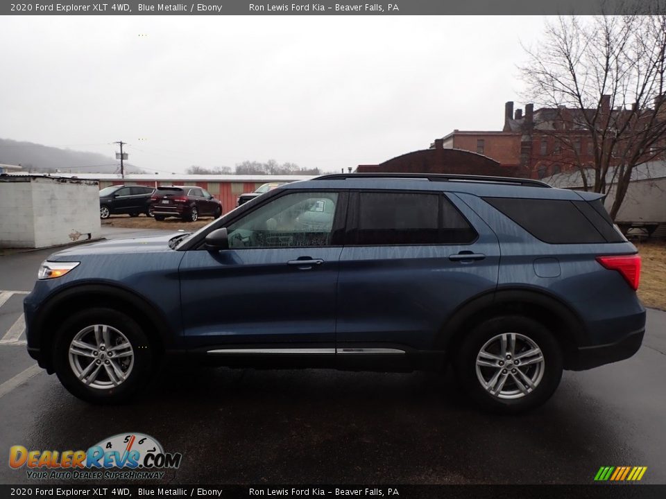 2020 Ford Explorer XLT 4WD Blue Metallic / Ebony Photo #7