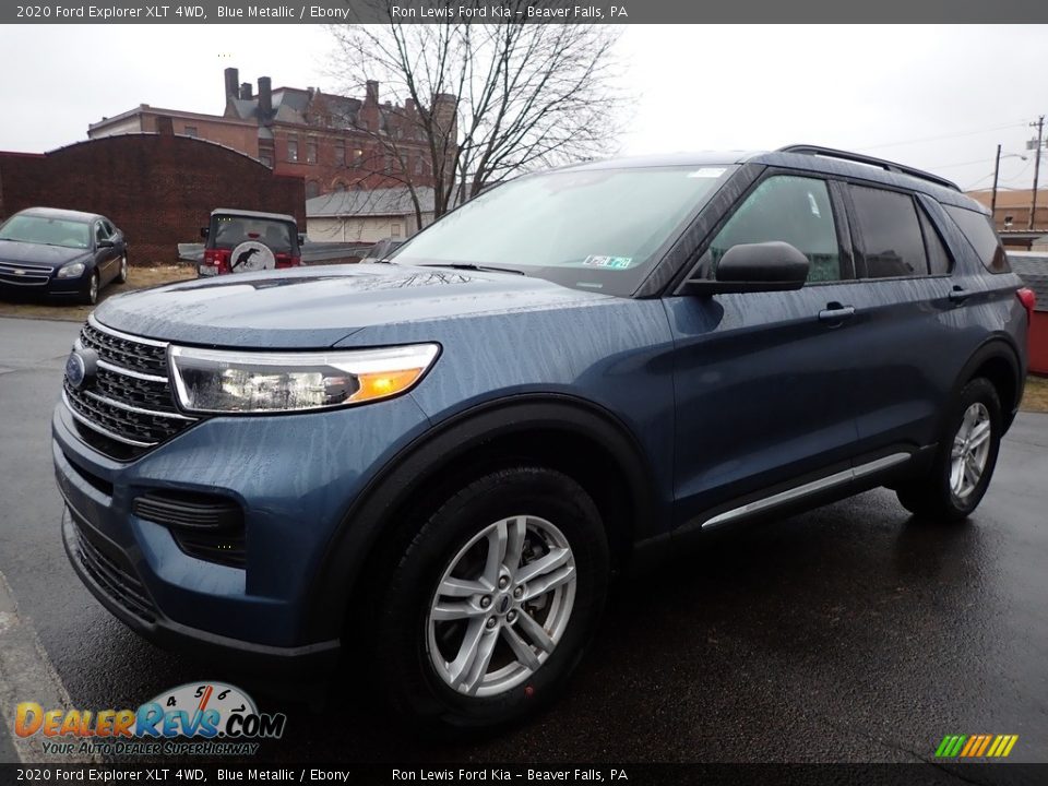 2020 Ford Explorer XLT 4WD Blue Metallic / Ebony Photo #8