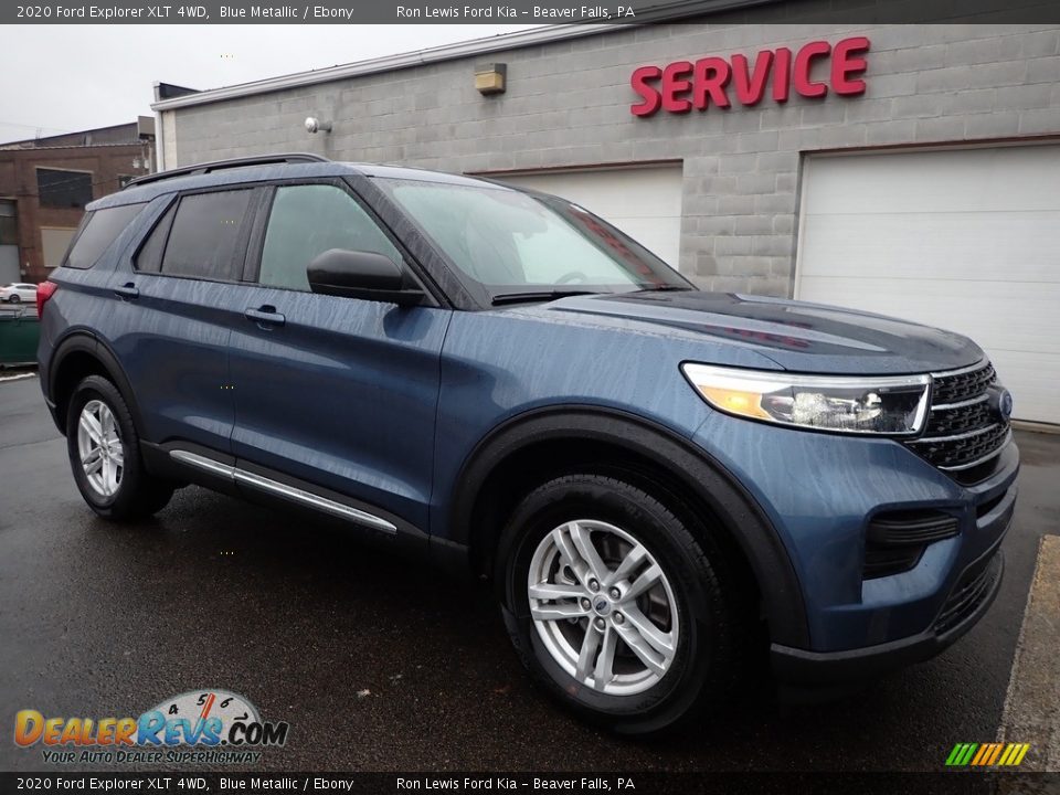 2020 Ford Explorer XLT 4WD Blue Metallic / Ebony Photo #10
