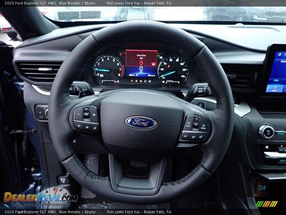 2020 Ford Explorer XLT 4WD Blue Metallic / Ebony Photo #18