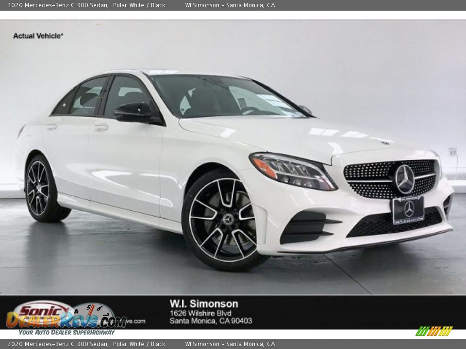 2020 Mercedes-Benz C 300 Sedan Polar White / Black Photo #1