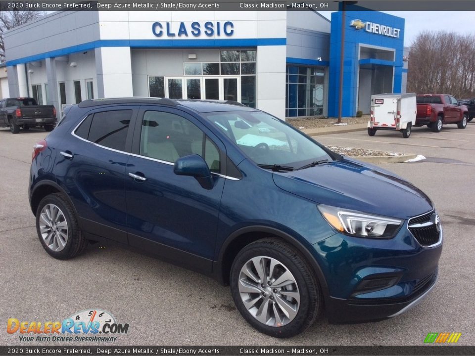 2020 Buick Encore Preferred Deep Azure Metallic / Shale/Ebony Accents Photo #1