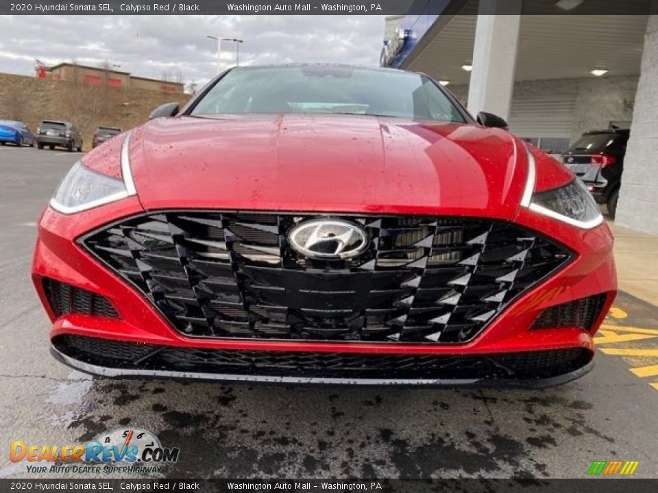 2020 Hyundai Sonata SEL Calypso Red / Black Photo #7