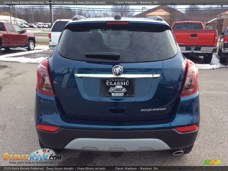 2020 Buick Encore Preferred Deep Azure Metallic / Shale/Ebony Accents Photo #8