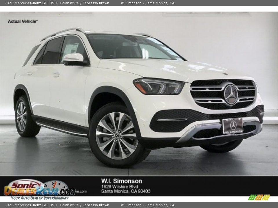 2020 Mercedes-Benz GLE 350 Polar White / Espresso Brown Photo #1