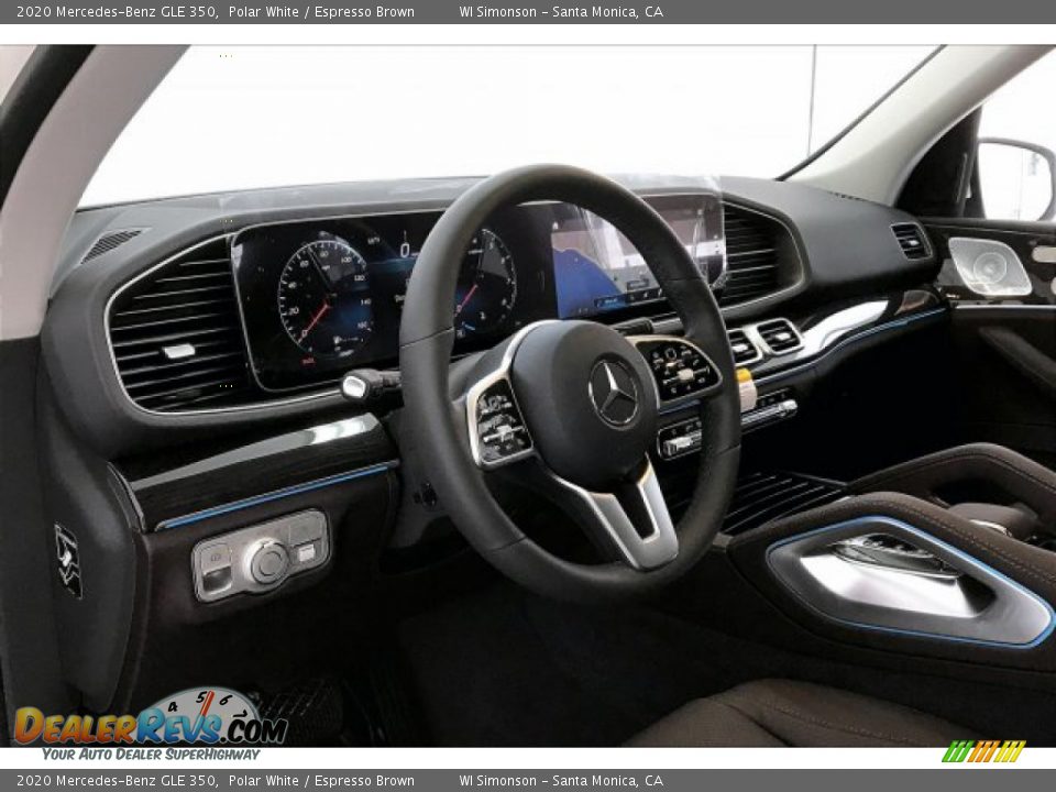 2020 Mercedes-Benz GLE 350 Polar White / Espresso Brown Photo #4