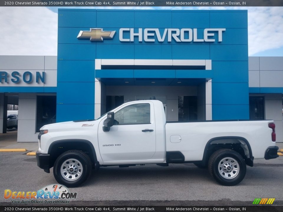 2020 Chevrolet Silverado 3500HD Work Truck Crew Cab 4x4 Summit White / Jet Black Photo #1